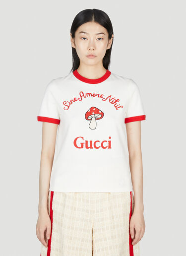 Gucci Gucci Sine Amore Nihil T-Shirt White guc0253085