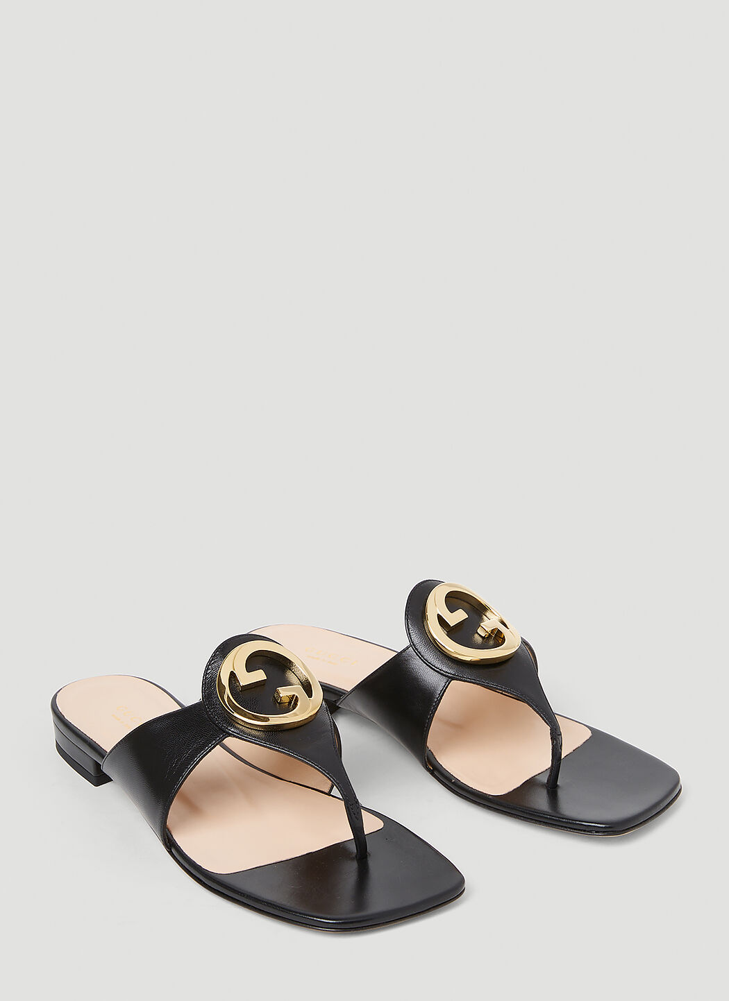 Gucci Women's' Blondie Thong Sandals in Black | LN-CC®