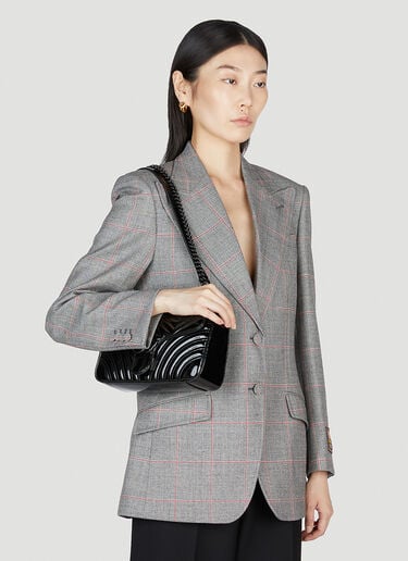 GG Marmont Patent Small Shoulder Bag Gucci GG Marmont Patent Small Shoulder Bag Black guc0253186