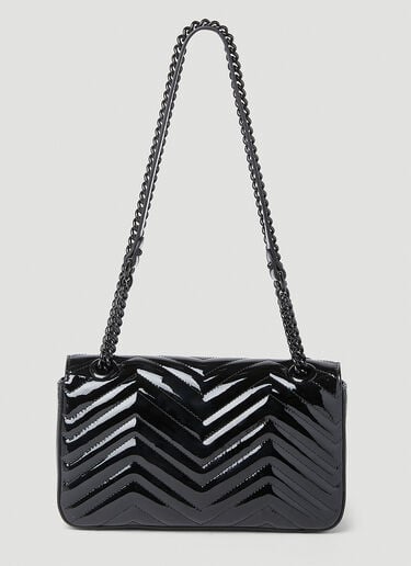 GG Marmont Patent Small Shoulder Bag Gucci GG Marmont Patent Small Shoulder Bag Black guc0253186
