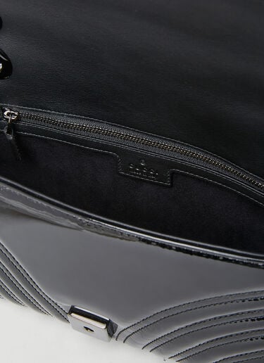 GG Marmont Patent Small Shoulder Bag Gucci GG Marmont Patent Small Shoulder Bag Black guc0253186