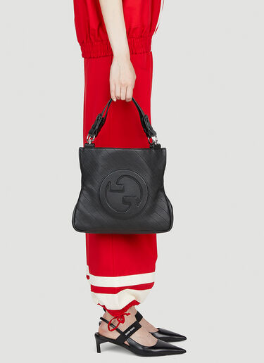 Gucci 互扣字母 G Blondie 托特包 黑色 guc0253218