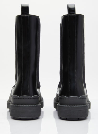 인터로킹 G 가죽 부츠 Gucci 인터로킹 G 가죽 부츠 블랙 guc0254025