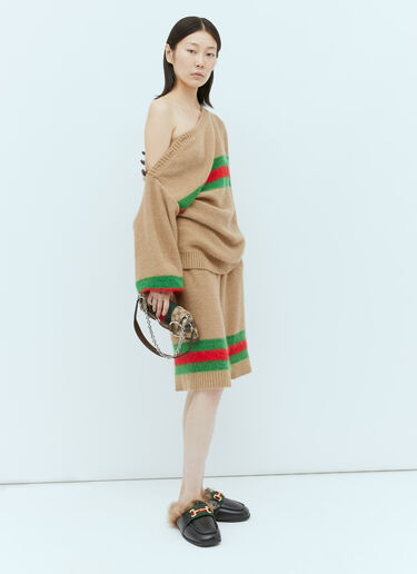 Gucci GG 홀스빗 체인 스몰 숄더백 브라운 guc0254056