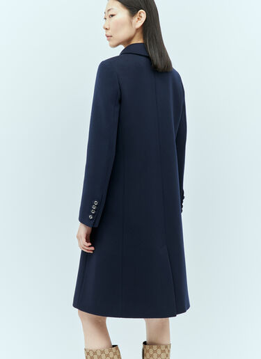 Wool Coat Gucci Wool Coat Blue guc0255001