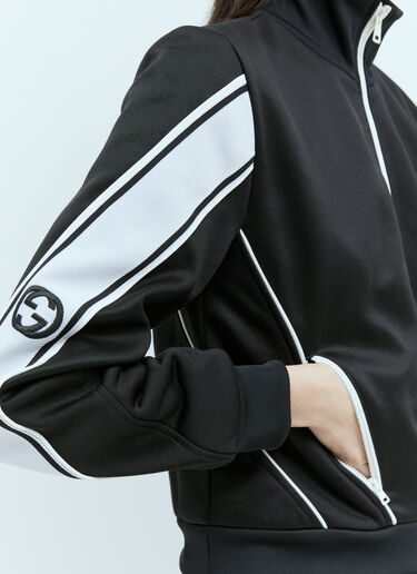 Gucci 저지 집업 재킷 블랙 guc0255016