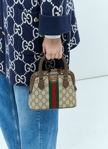 오피디아 GG 상단 손잡이 미니 핸드백 Gucci 오피디아 GG 상단 손잡이 미니 핸드백 브라운 guc0255165