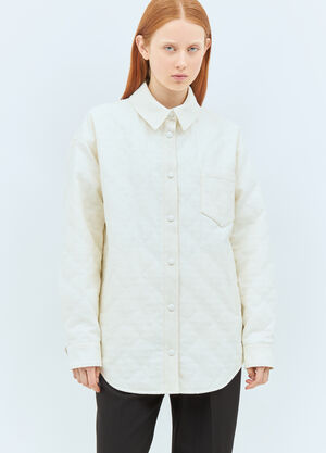 Gucci GG パデッド オーバーシャツ  オフホワイト guc0257023