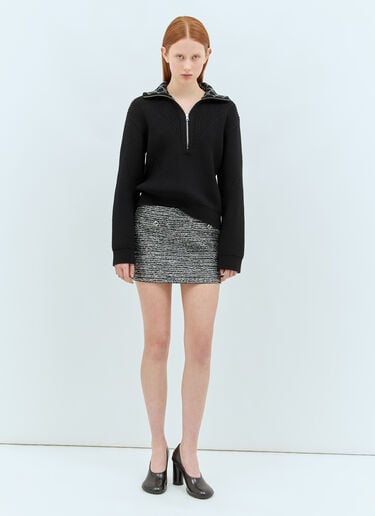 Gucci スパンコールブークレミニスカート ブラック guc0257045