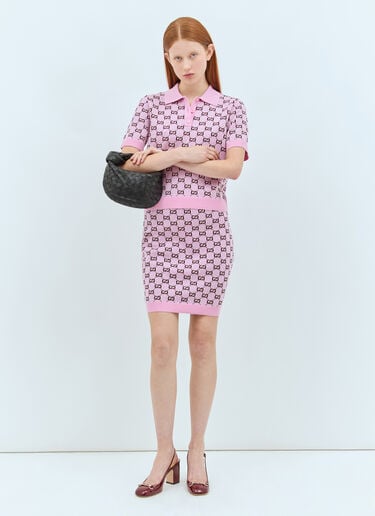 Gucci GG 울 미니스커트 핑크 guc0257046