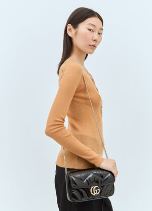 Gucci GG マーモント ミニバッグ ブラック guc0257103