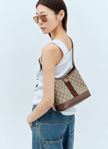 Ophidia GG Small Shoulder Bag Gucci Ophidia GG Small Shoulder Bag Brown guc0257133