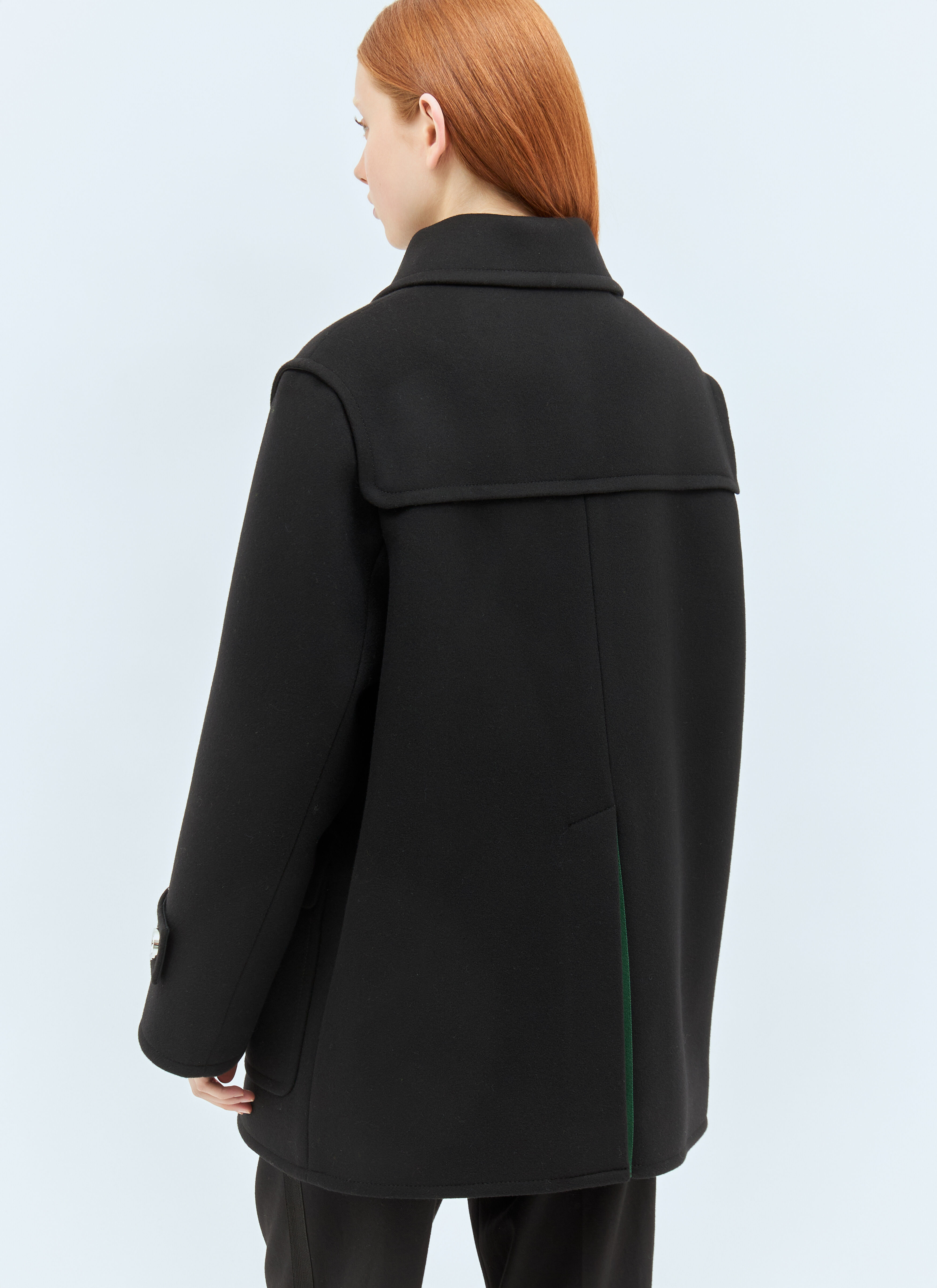 Gucci Women's' Batavia Wool Coat in Black | LN-CC®