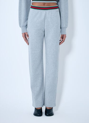 コットンジャージー トラックパンツ Gucci コットンジャージー トラックパンツ グレー guc0259006
