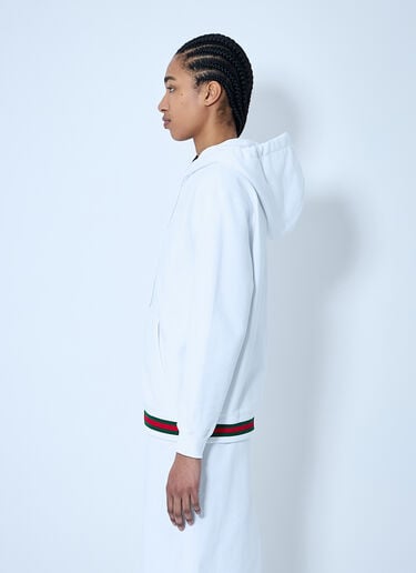 Gucci 웹 트리밍 후드티셔츠  화이트 guc0259008