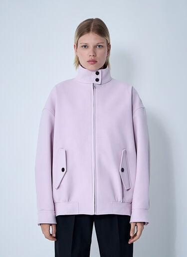 Gucci Cotton Canvas Delavé Bomber Jacket Pink guc0259017