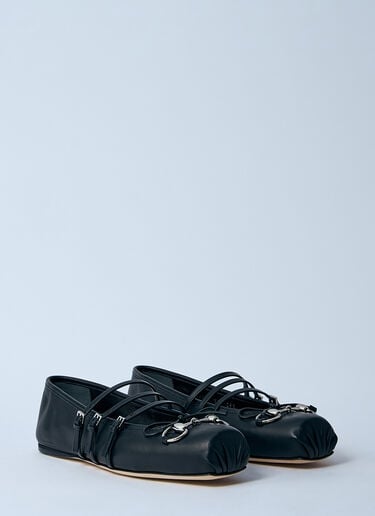 Gucci Horsebit Ballerina Flats Black guc0259033