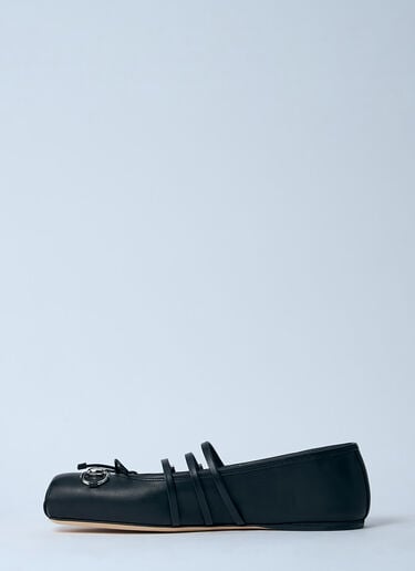 Gucci Horsebit Ballerina Flats Black guc0259033