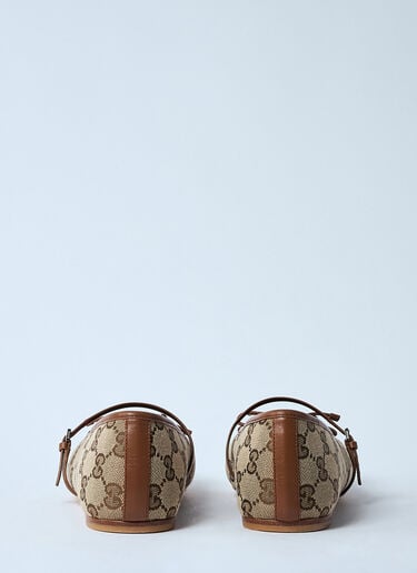 Gucci Horsebit Ballerina Flats Beige guc0259034