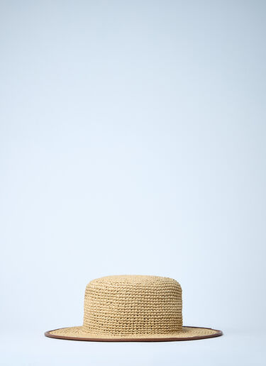 Straw Boater Hat Gucci Straw Boater Hat Beige guc0261051