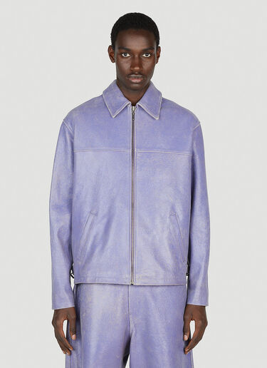 Guess USA Gusa Crinkle Leather Jacket Purple gue0152010