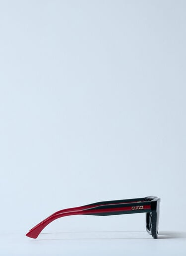 Gucci Rectangle Frame Sunglasses Black gus0159084