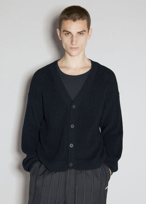 Han Kjøbenhavn Ribbed Knit Cardigan Black han0155003
