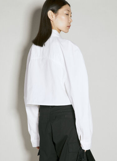 Han Kjøbenhavn 카고 포켓 크롭 셔츠 화이트 han0254003