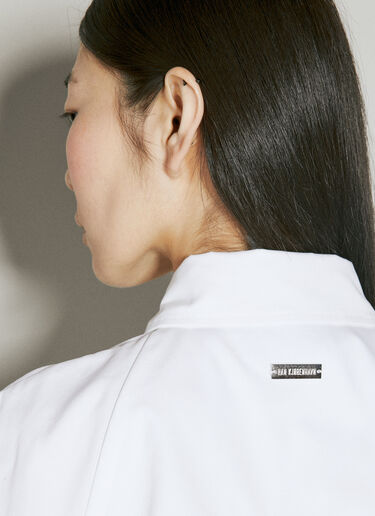 Han Kjøbenhavn 카고 포켓 크롭 셔츠 화이트 han0254003