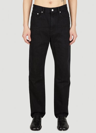 拼接牛仔裤 Helmut Lang 拼接牛仔裤 黑色 hlm0151001