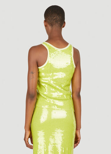 비대칭 탱크 탑 Helmut Lang 비대칭 탱크 탑 그린 hlm0249014