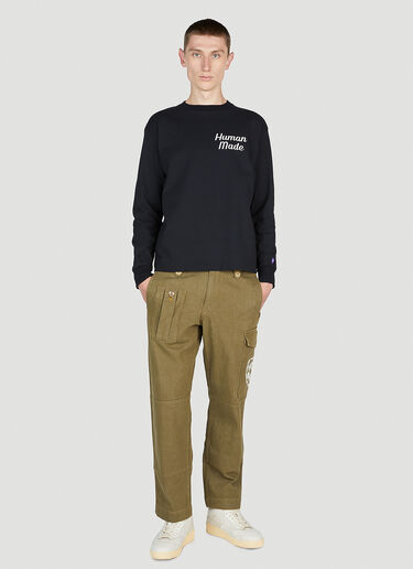 플라밍고 스웨트셔츠 Human Made 플라밍고 스웨트셔츠 블랙 hmd0152013