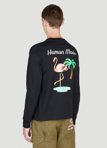 플라밍고 스웨트셔츠 Human Made 플라밍고 스웨트셔츠 블랙 hmd0152013