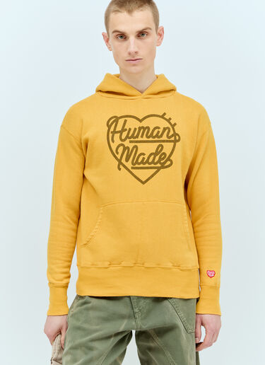 하트 추리아미 후드티셔츠 Human Made 하트 추리아미 후드티셔츠 옐로우 hmd0154009