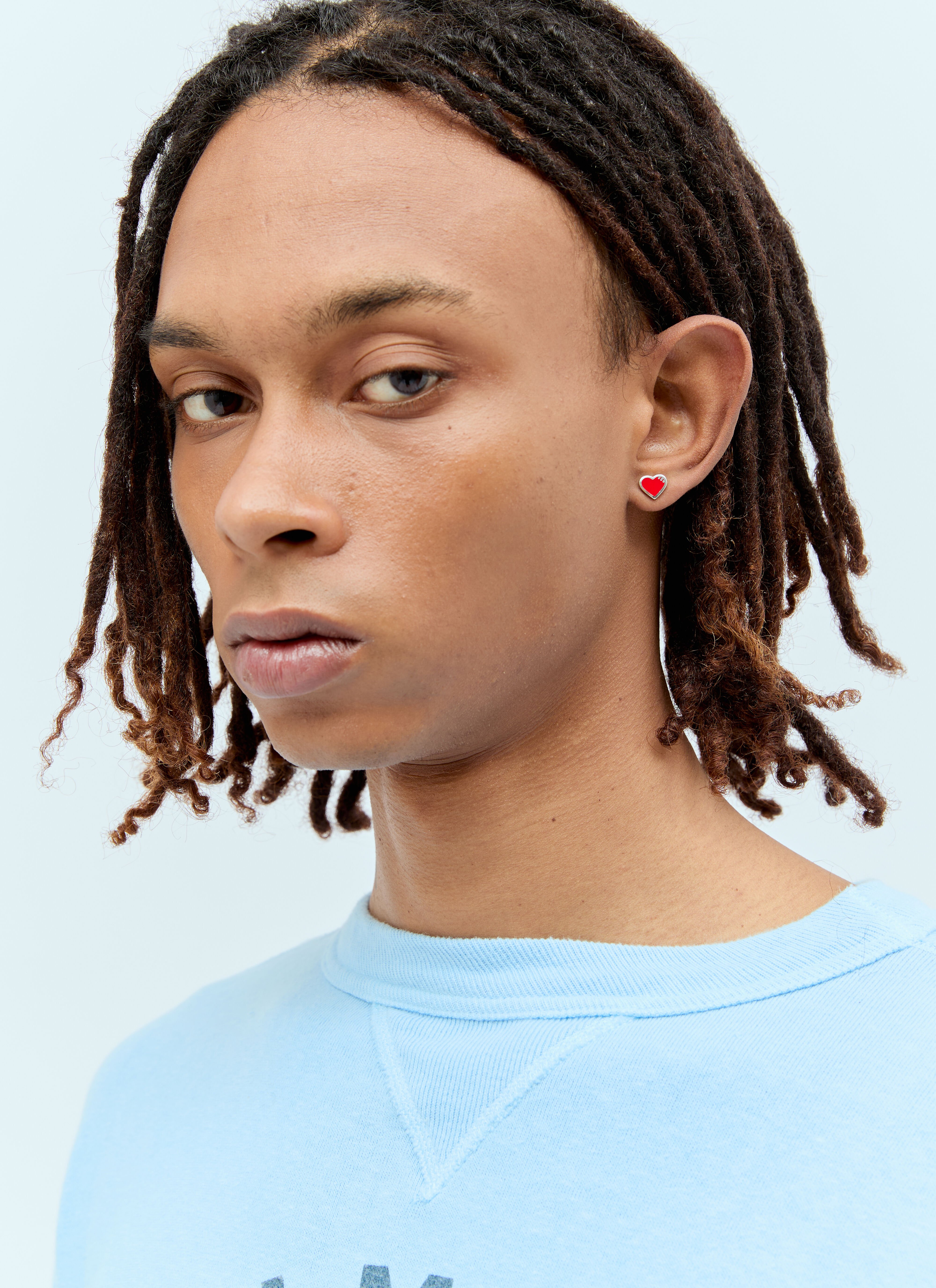 Human Made - HEART SILVER EARRING | HBX - Globally Curated