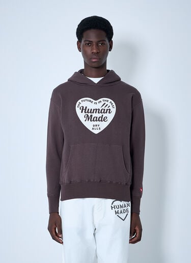 徽标图案连帽运动衫 HUMAN MADE 徽标图案连帽运动衫 棕色 hmd0161003