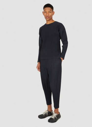 Plissé Long-Sleeved Top Homme Plissé Issey Miyake Plissé Long-Sleeved Top Blue hmp0148006