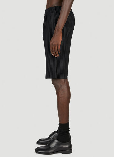 Homme Plissé Issey Miyake 褶裥短裤 黑色 hmp0153006