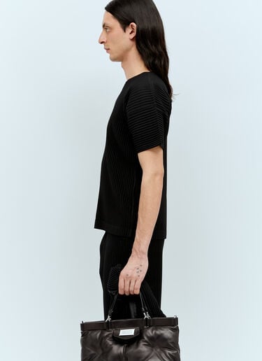 基础款圆领褶裥上衣 Homme Plissé Issey Miyake 基础款圆领褶裥上衣 黑色 hmp0156002