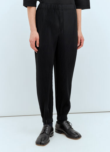 Homme Plissé Issey Miyake 준 플리츠 팬츠 블랙 hmp0157009