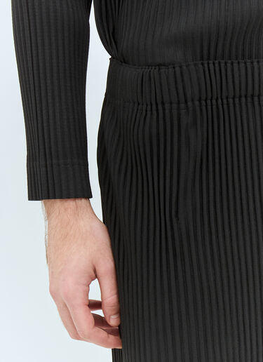 阔腿褶裥长裤 Homme Plissé Issey Miyake 阔腿褶裥长裤 黑色 hmp0158016