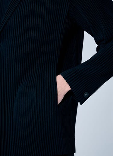 Homme Plissé Issey Miyake Pleated Blazer Black hmp0159016