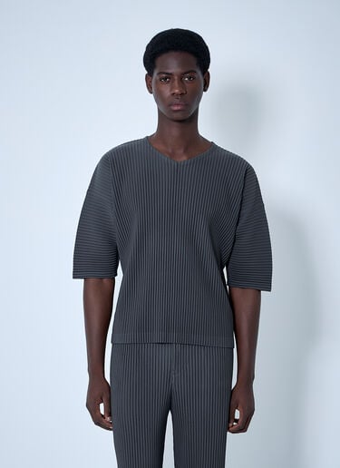 Homme Plissé Issey Miyake Pleated Top Grey hmp0160015