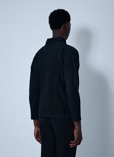 褶裥拉链夹克 Homme Plissé Issey Miyake 褶裥拉链夹克 黑色 hmp0161014