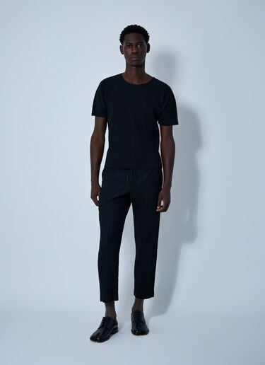 Homme Plissé Issey Miyake Pleated T-Shirt Black hmp0161017