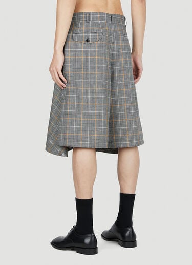 스커트 체크 쇼츠 Comme Des Garçons Homme Plus 스커트 체크 쇼츠 그레이 hpl0152009