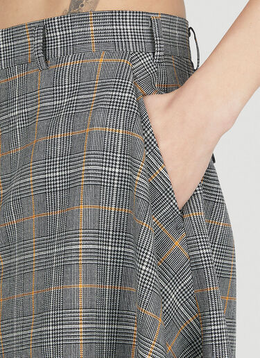 스커트 체크 쇼츠 Comme Des Garçons Homme Plus 스커트 체크 쇼츠 그레이 hpl0152009
