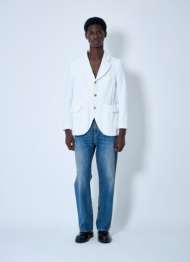 Comme Des Garçons Homme Plus Double-Breasted Blazer White hpl0152010
