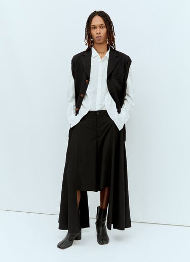 Comme des Garçons Homme Plus 패널 셔츠  화이트 hpl0156010