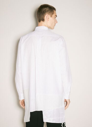 Comme des Garçons Homme Plus 장식 밑단 셔츠 화이트 hpl0158001
